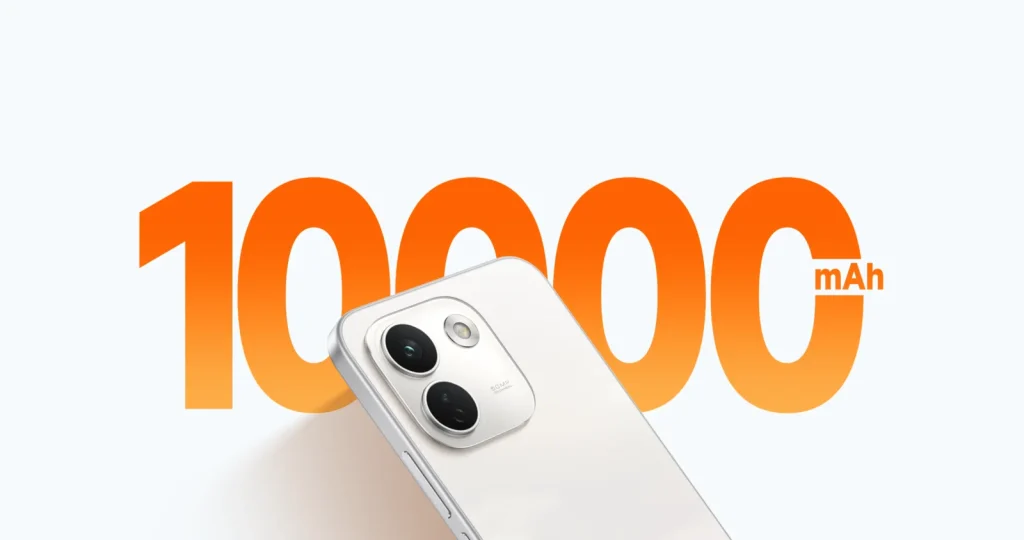 Redmi smartphone rear camera lens close up