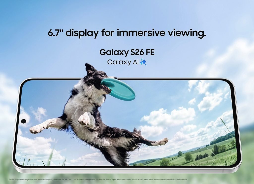 Samsung Galaxy S26 FE 5G AMOLED display